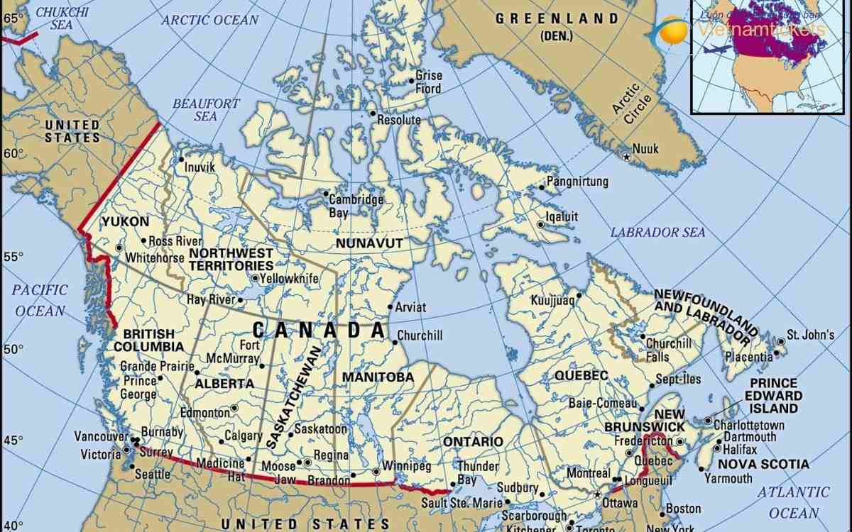 Chi phí vé máy bay đi Canada