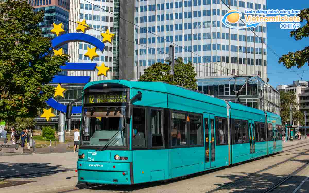 Di chuyển ở Frankfurt dễ dàng với nhiều lựa chọn