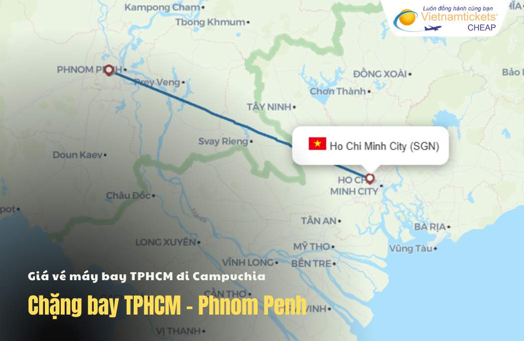 Thông tin chặng bay TPHCM Phnom Penh