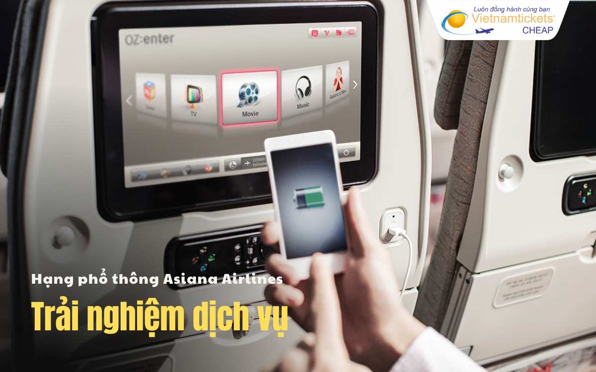 Dịch vụ hạng ghế Economy Asiana Airlines