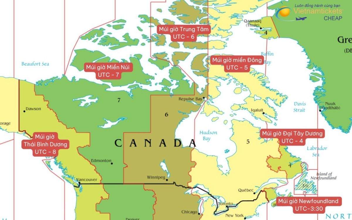 Giới thiệu múi giờ Canada Vancouver