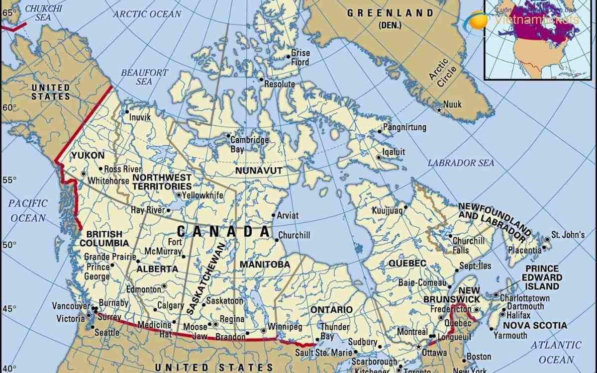 Canada có bao nhiêu múi giờ