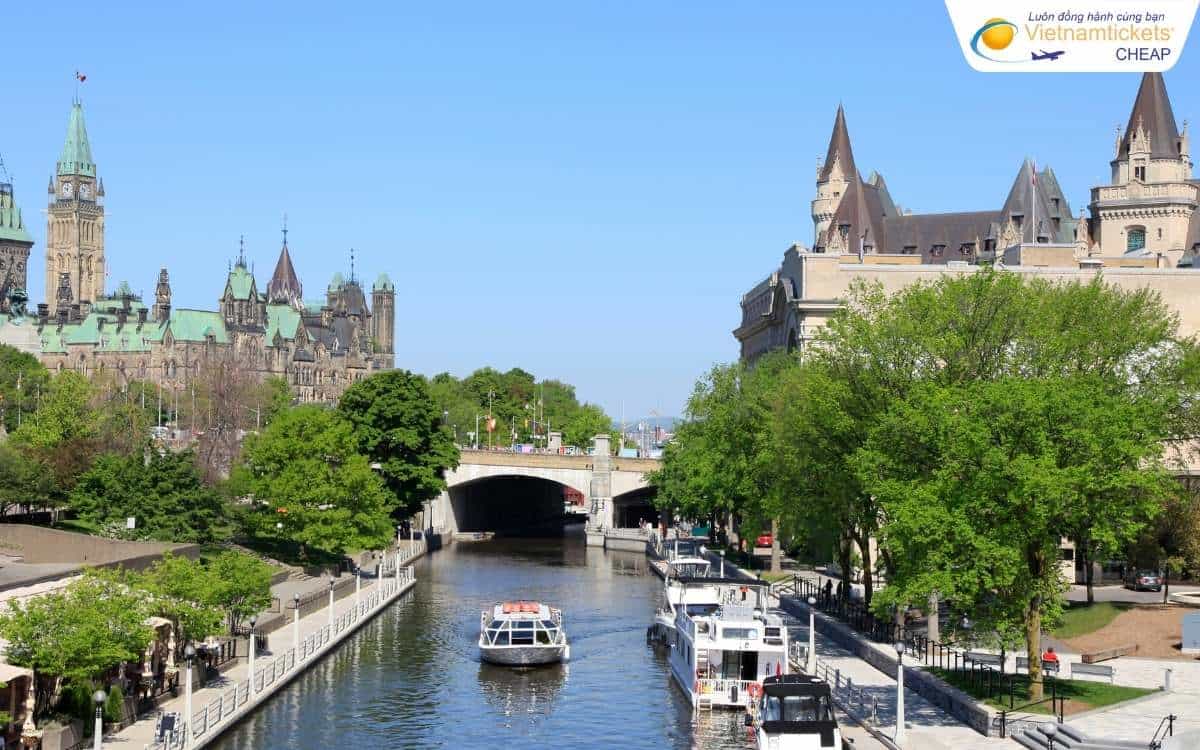 Vé máy bay đi Ottawa Canada du lịch