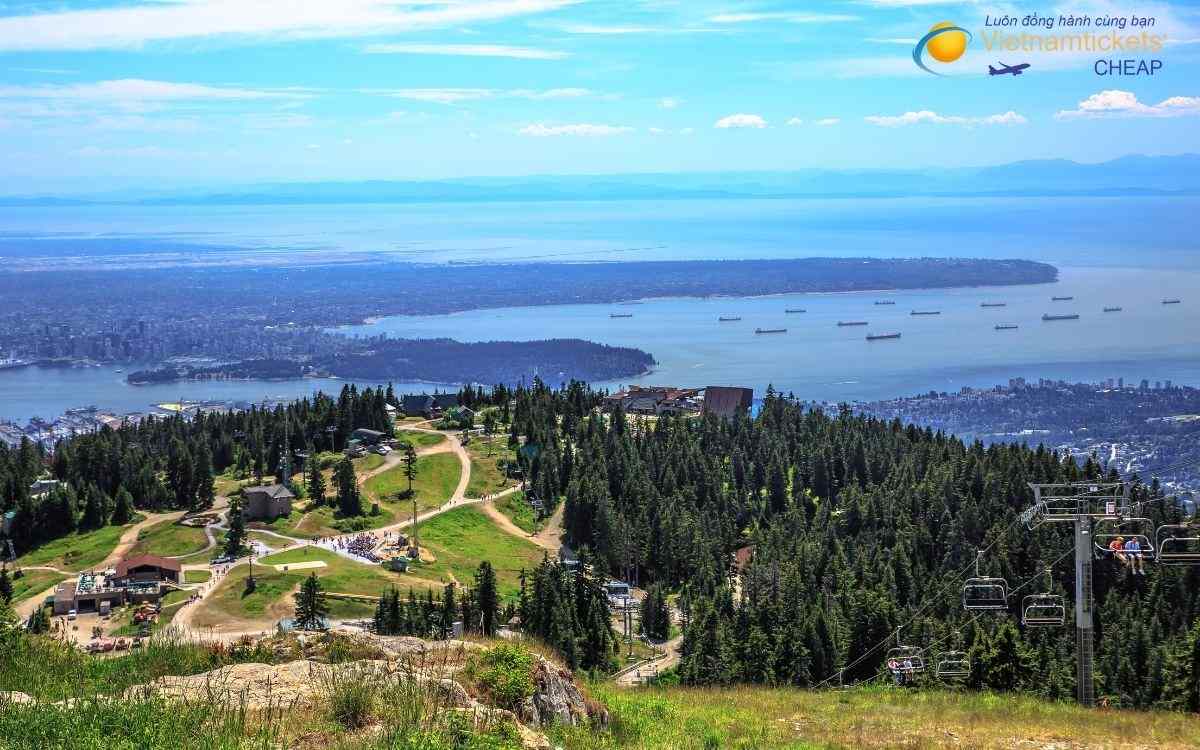 Núi Grouse mountain và đảo Granville