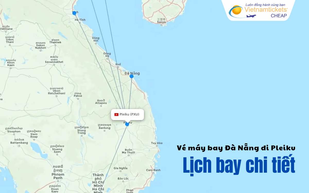 Lịch bay Đà Nẵng Pleiku