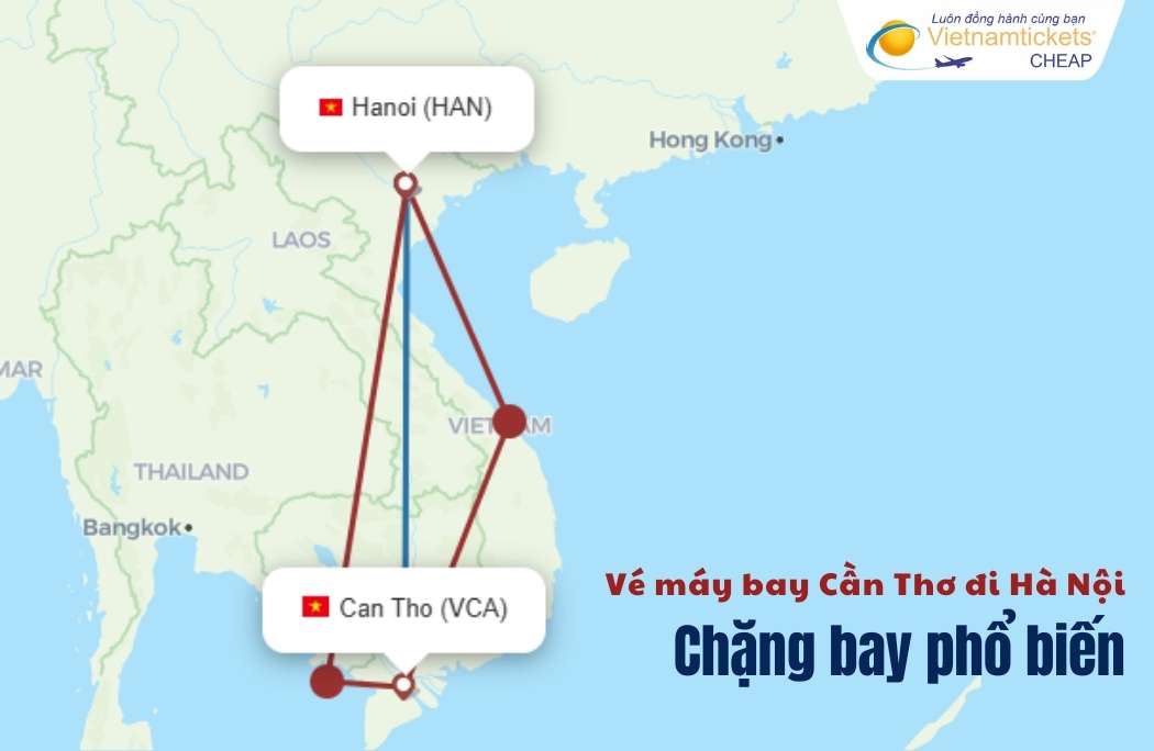 Chặng bay Cần Thơ đi Hà Nội