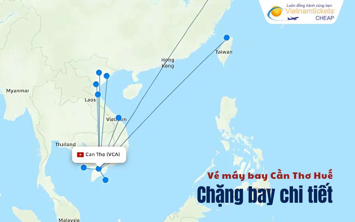 Chặng bay Cần Thơ Huế