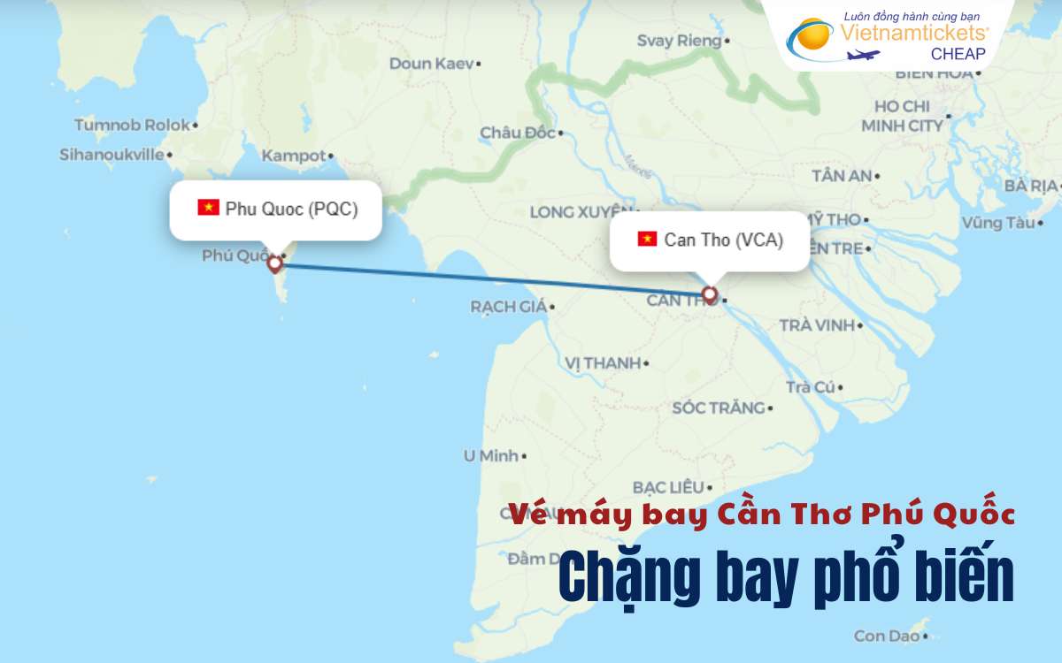 Chặng bay Cần Thơ Phú Quốc
