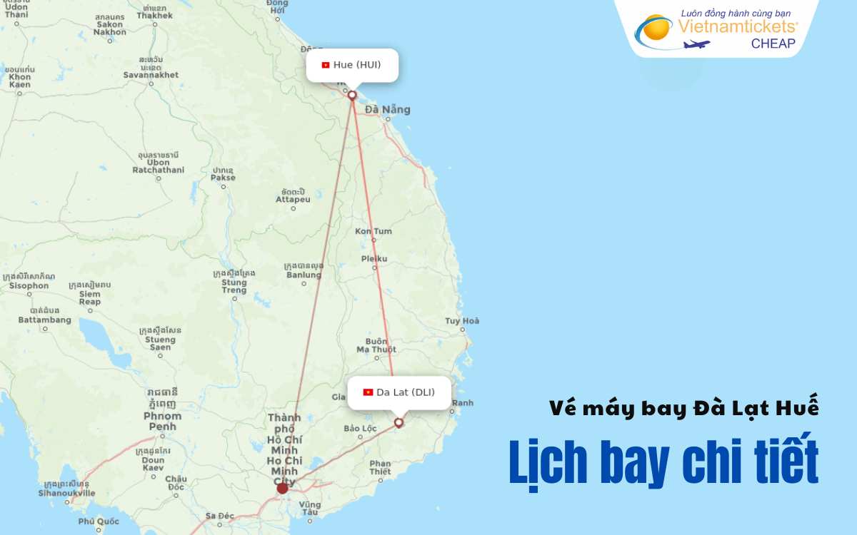 Lịch bay Đà Lạt Huế