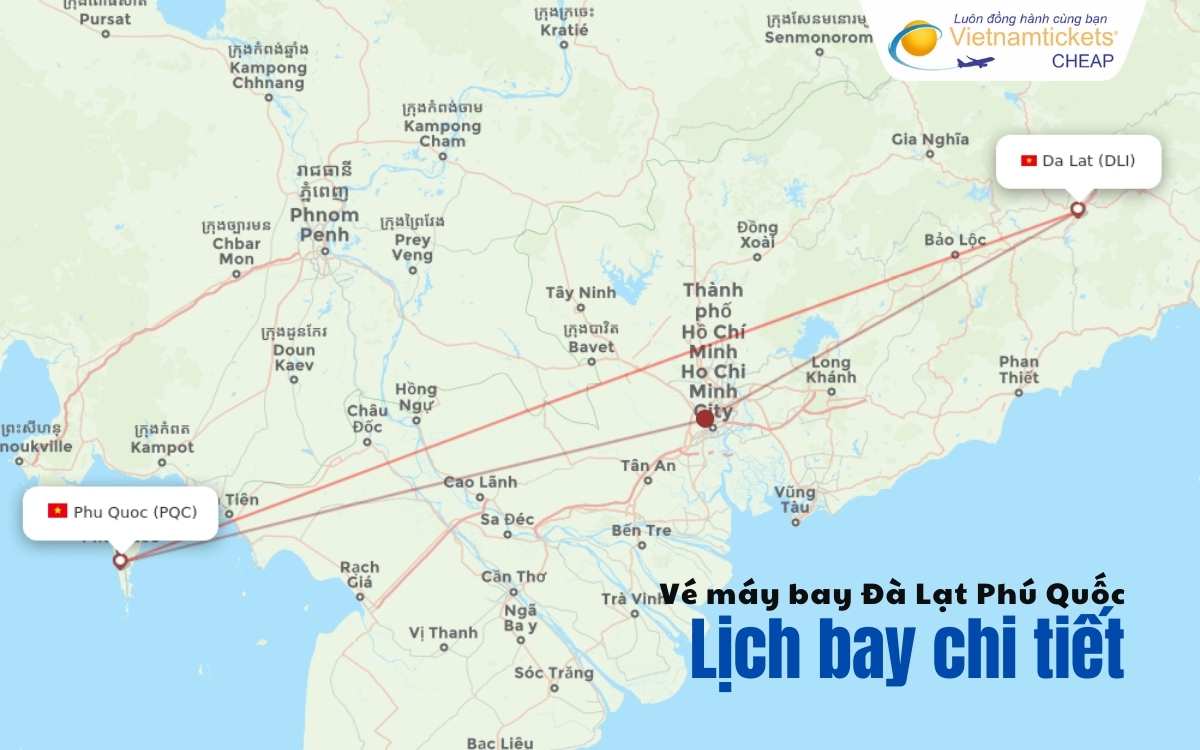 Lịch bay Đà Lạt Phú Quốc
