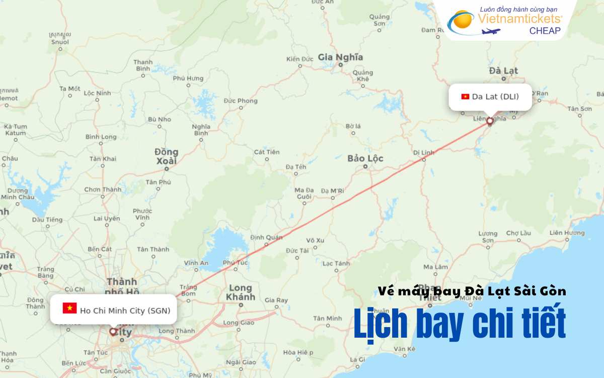 Lịch bay Đà Lạt Sài Gòn
