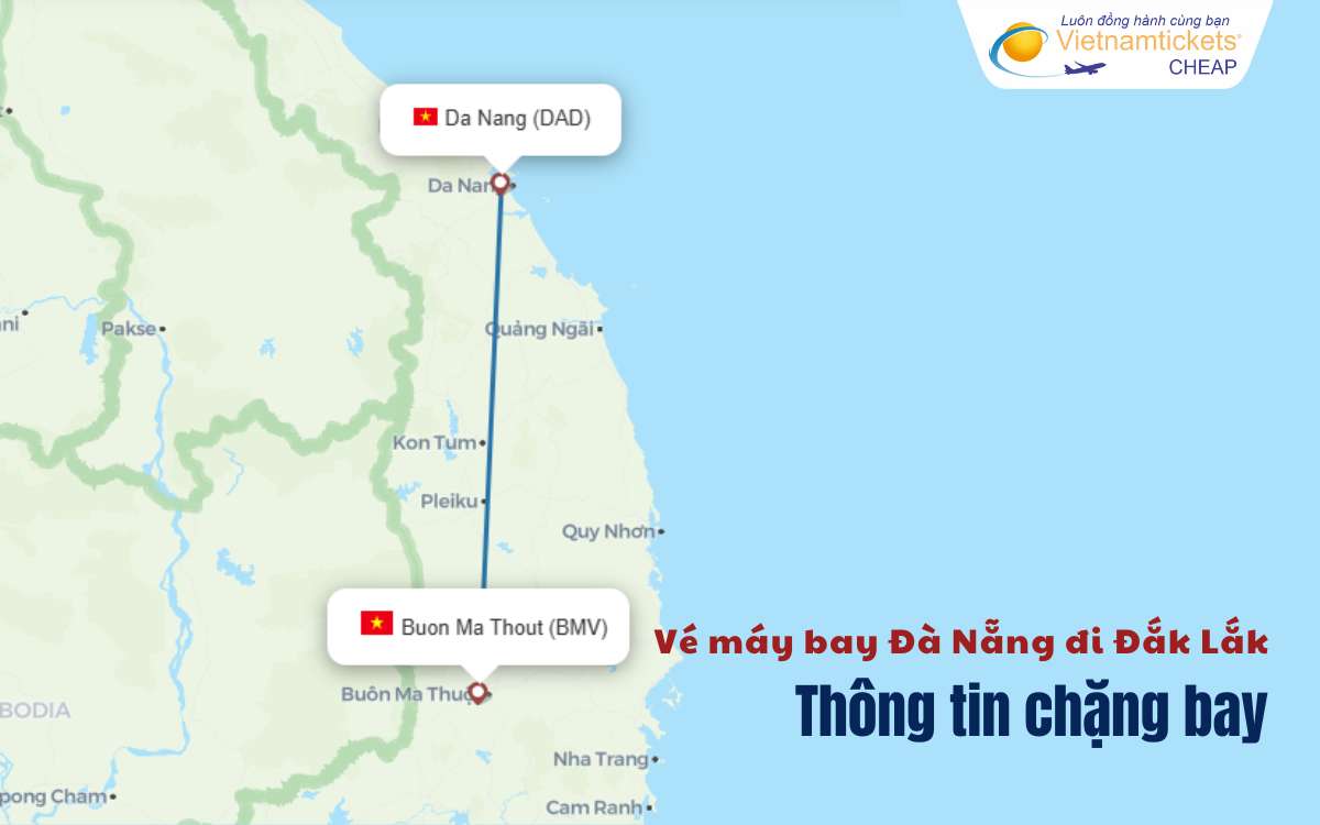 Lịch bay Đà Nẵng Đắk Lắk
