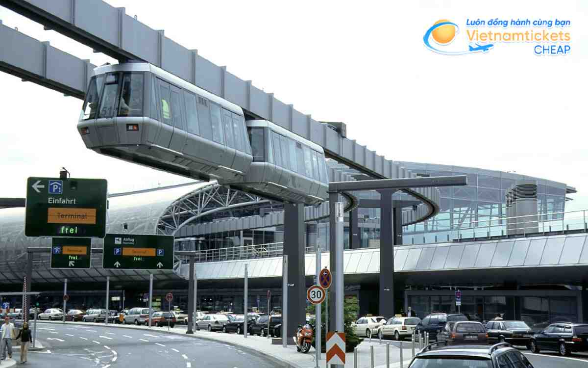 Sân bay Duesseldorf cung cấp các phương tiện di chuyển đa dạng