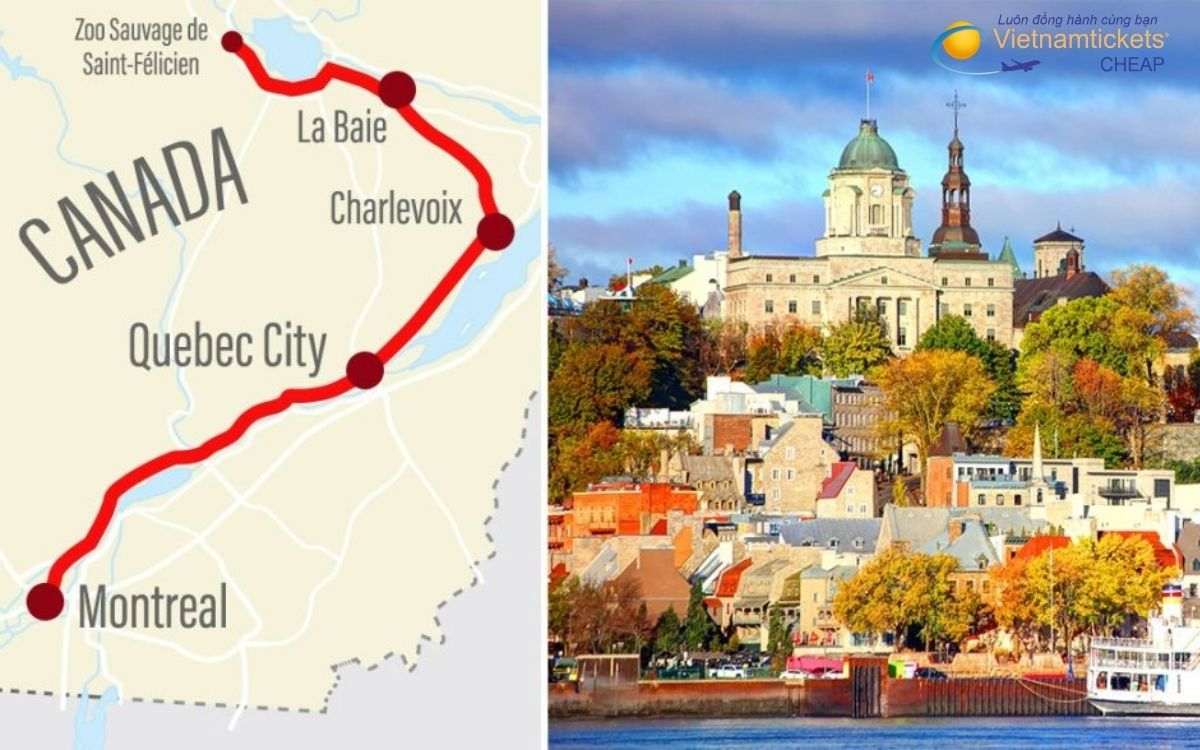 Giá vé máy bay Đà Nẵng đi Quebec