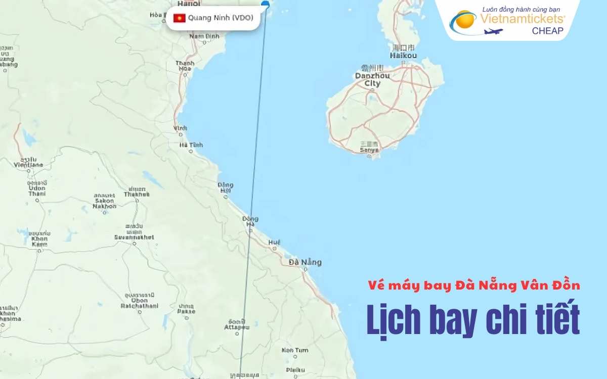 Lịch bay chặng Đ&agrave; Nẵng V&acirc;n Đồn