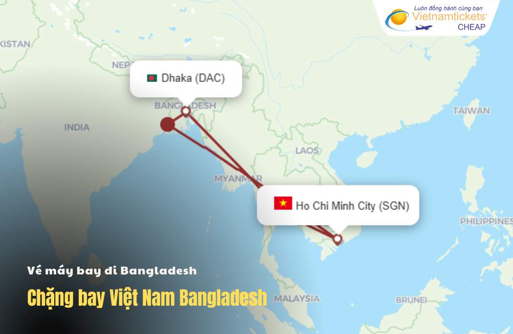 Thông tin chặng bay đi Bangladesh