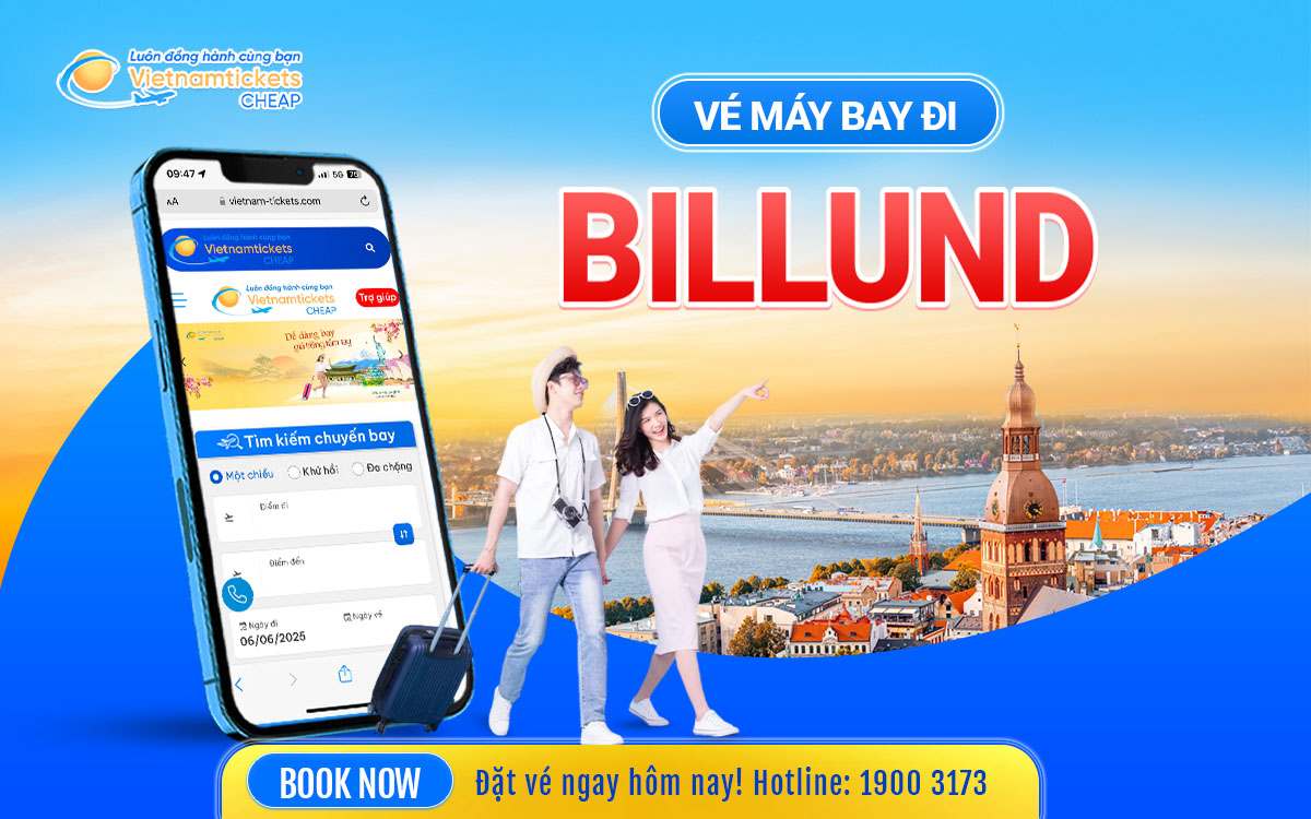 Vé máy bay đi Billund