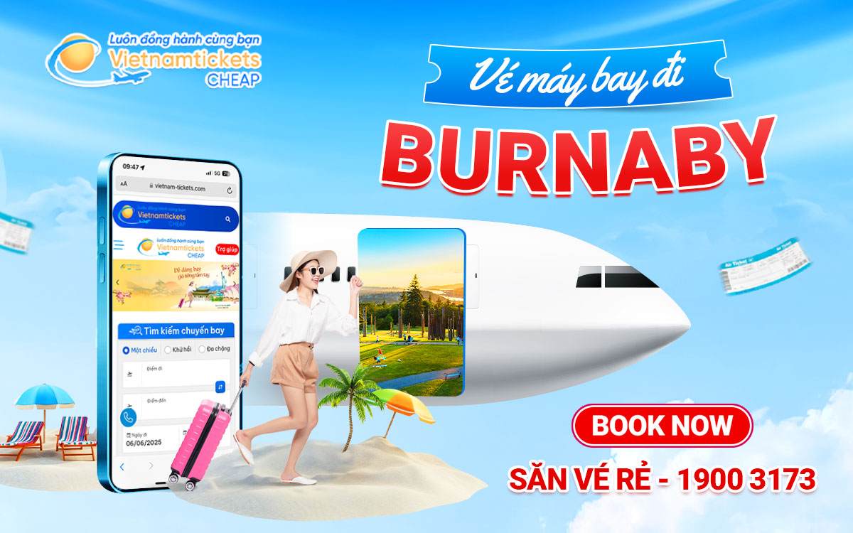 Vé đi Burnaby