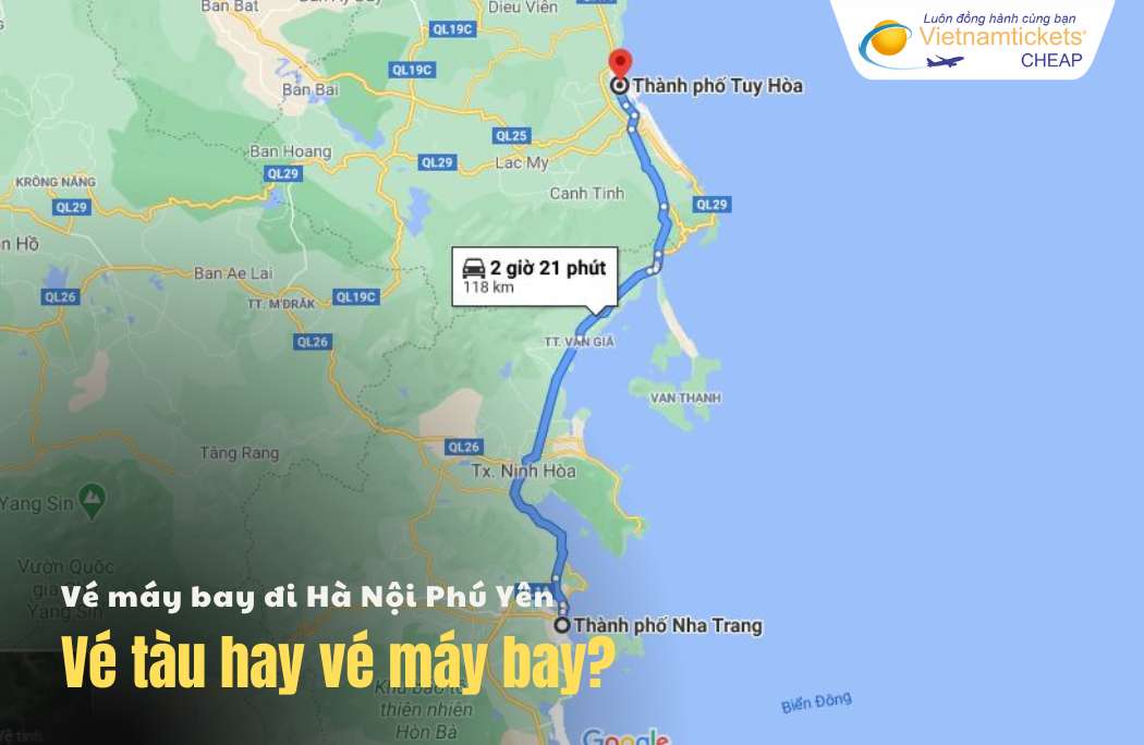 Vé tàu Hà Nội Phú Yên