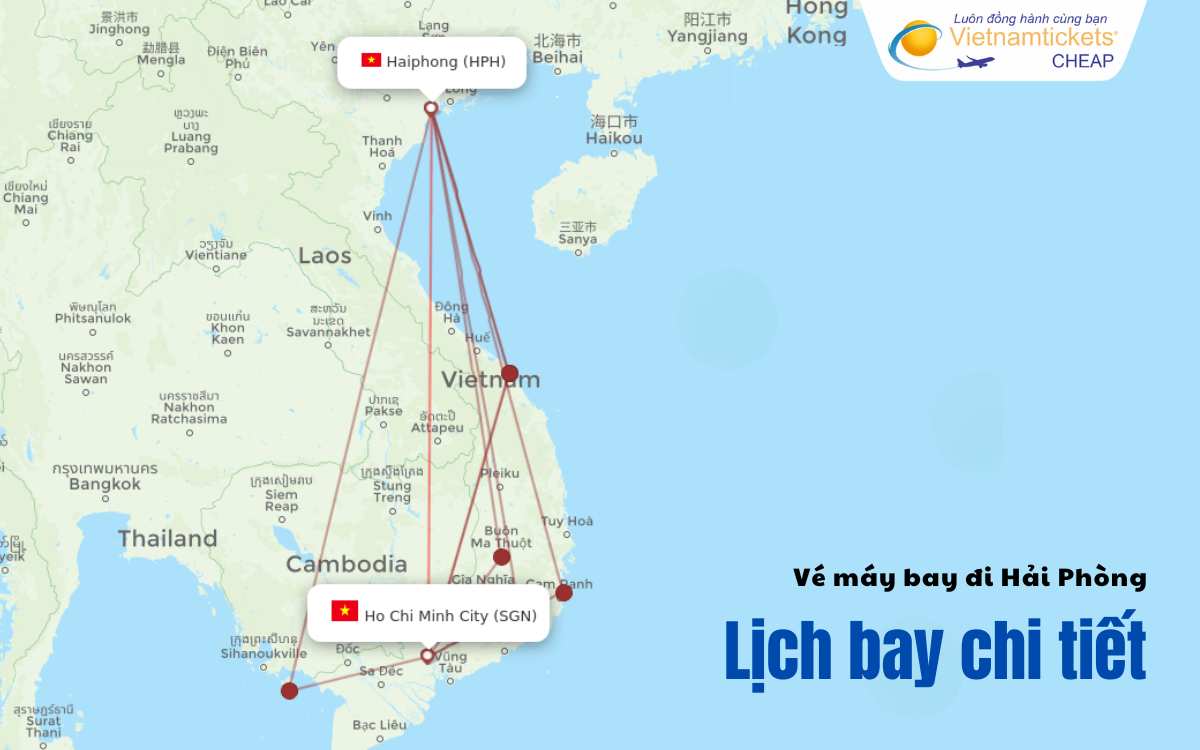 Lịch bay đi Hải Phòng