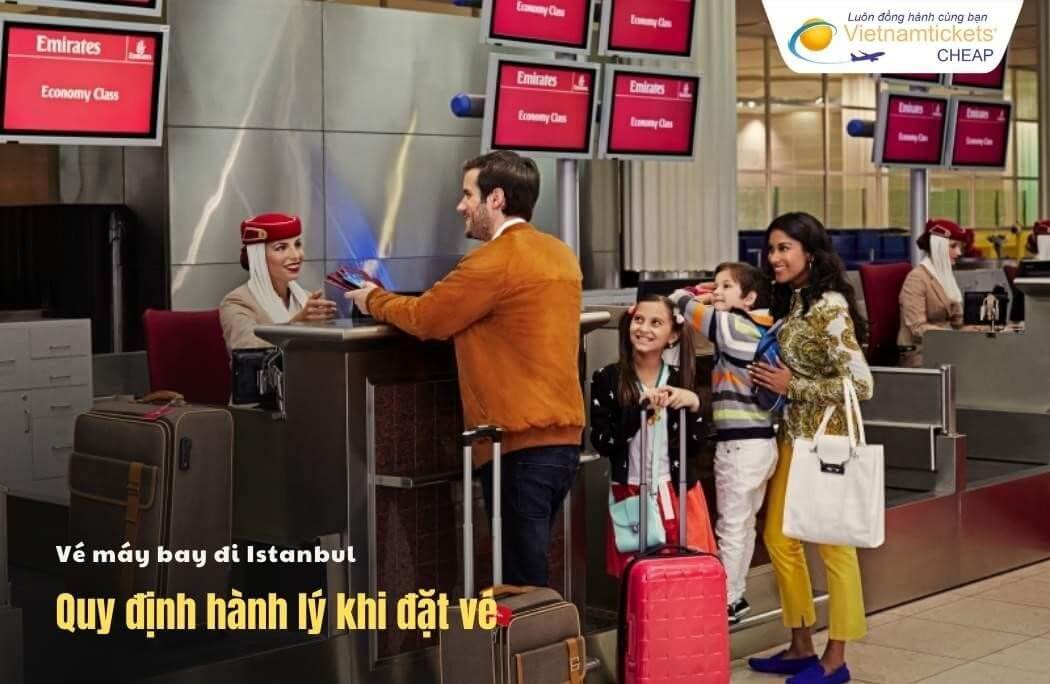 Hành lý khi đặt vé máy bay đi Istanbul