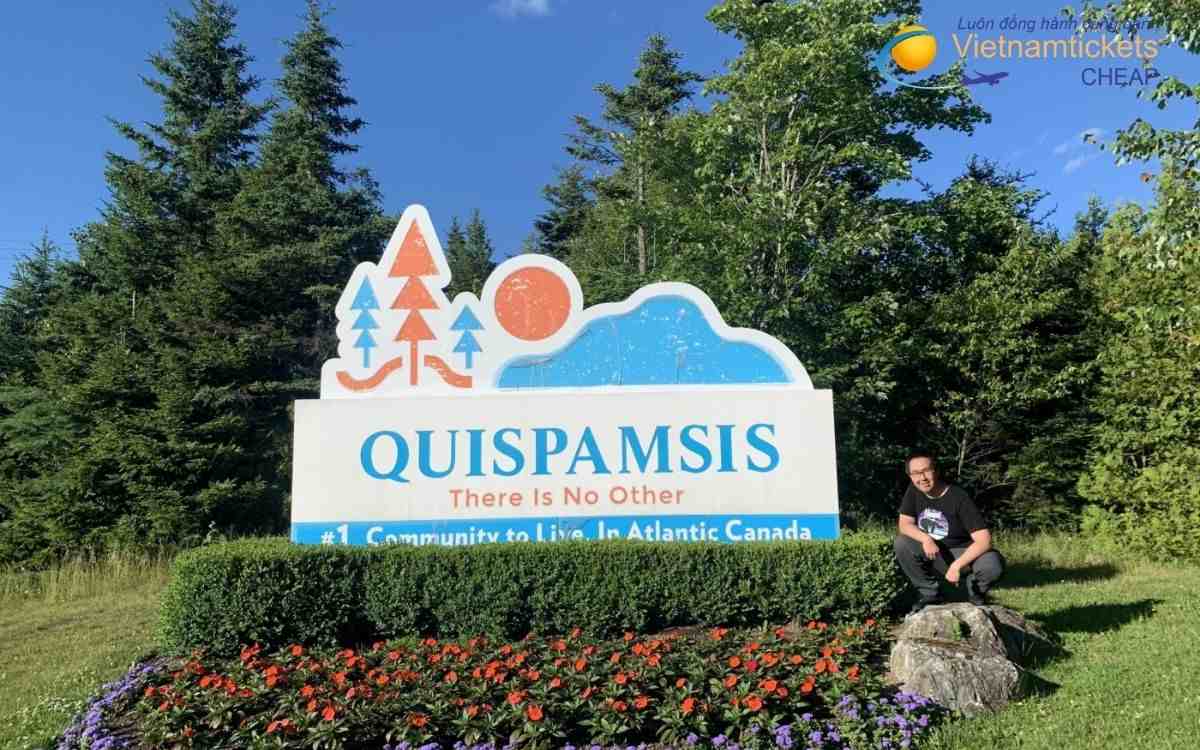 Hành trình bay đến Quispamsis