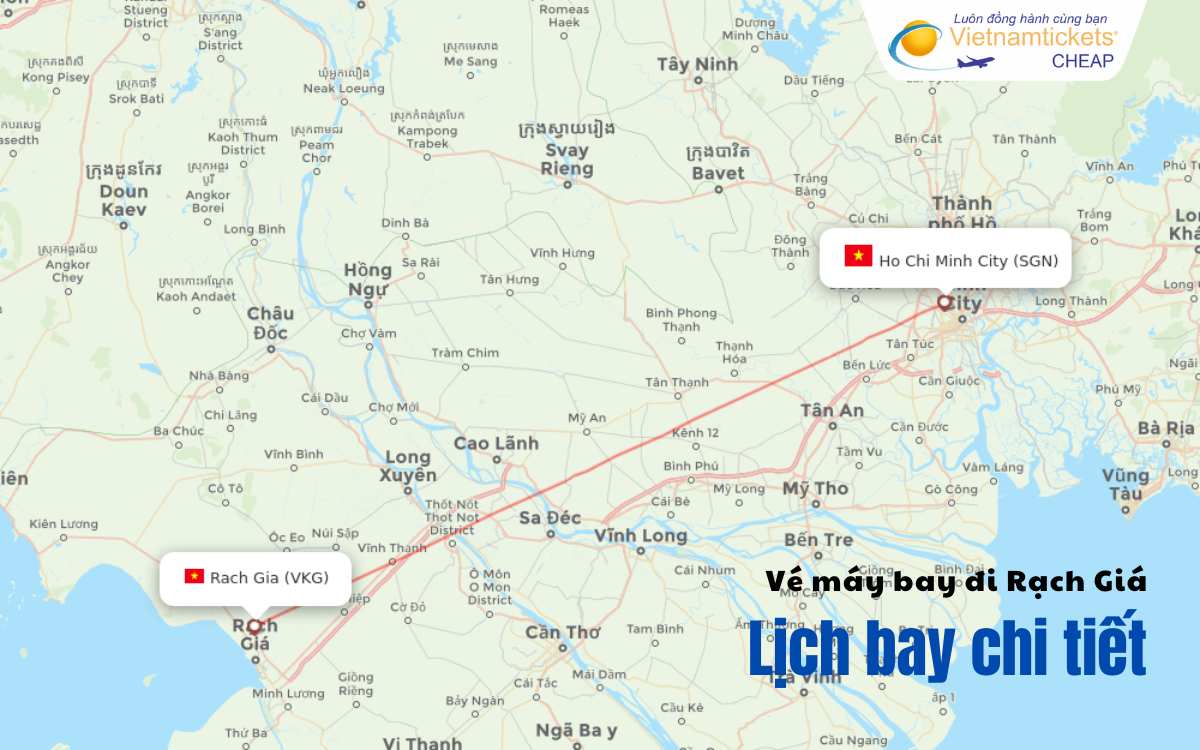 Lịch bay đi Rạch Gi&aacute;