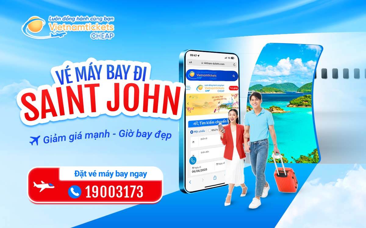 Vé đi Saint John