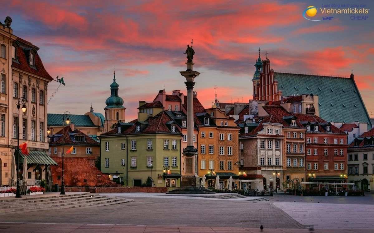 Tổng quan vé máy bay đi Warsaw từ Việt Nam