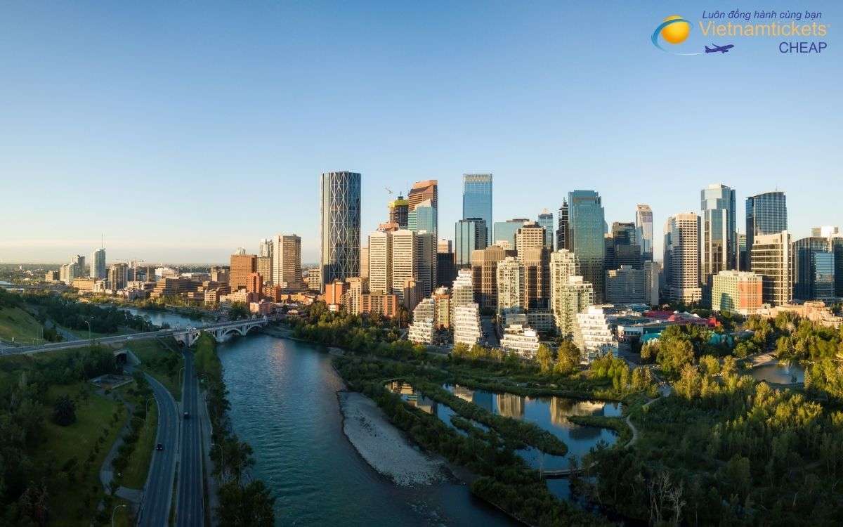 So sánh vé máy bay Hà Nội đi Canada và đi Calgary