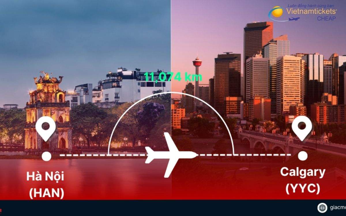 Tổng quan vé máy bay Hà Nội Calgary