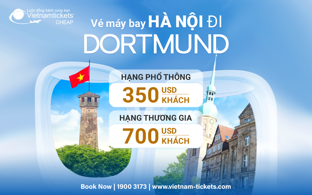 Vé Máy Bay Hà Nội Đi Dortmund