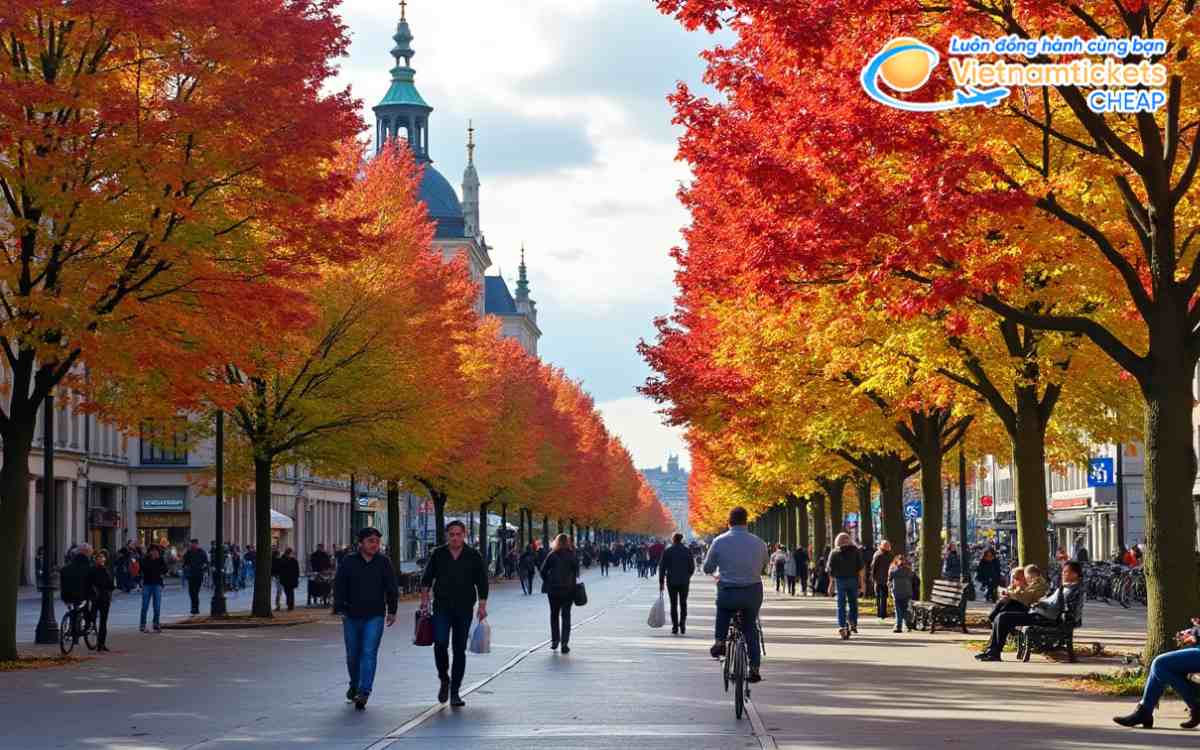 Mùa thu Duesseldorf là lúc có nhiều vé ưu đãi