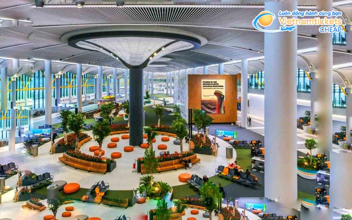 Sân bay Istanbul là điểm quá cảnh của chuyến bay Turkish Airlines