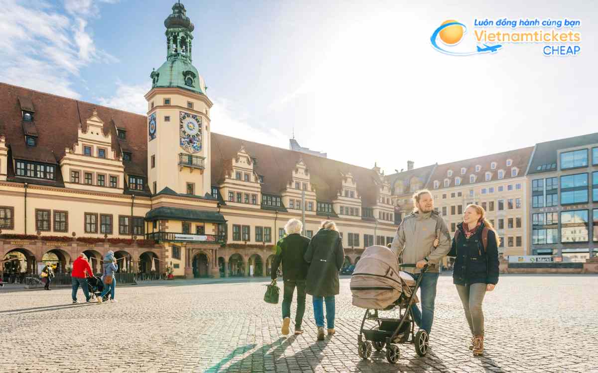 Săn v&eacute; m&aacute;y bay H&agrave; Nội đi Leipzig
