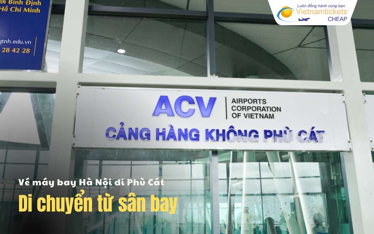 Di chuyển từ sân bay Phú Cát