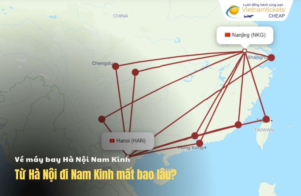 Thời gian bay Hà Nội Nam Kinh