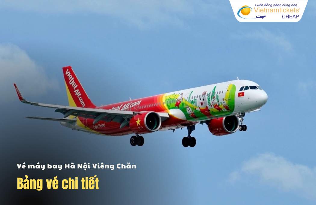 Bảng giá vé máy bay Hà Nội Viêng Chăn