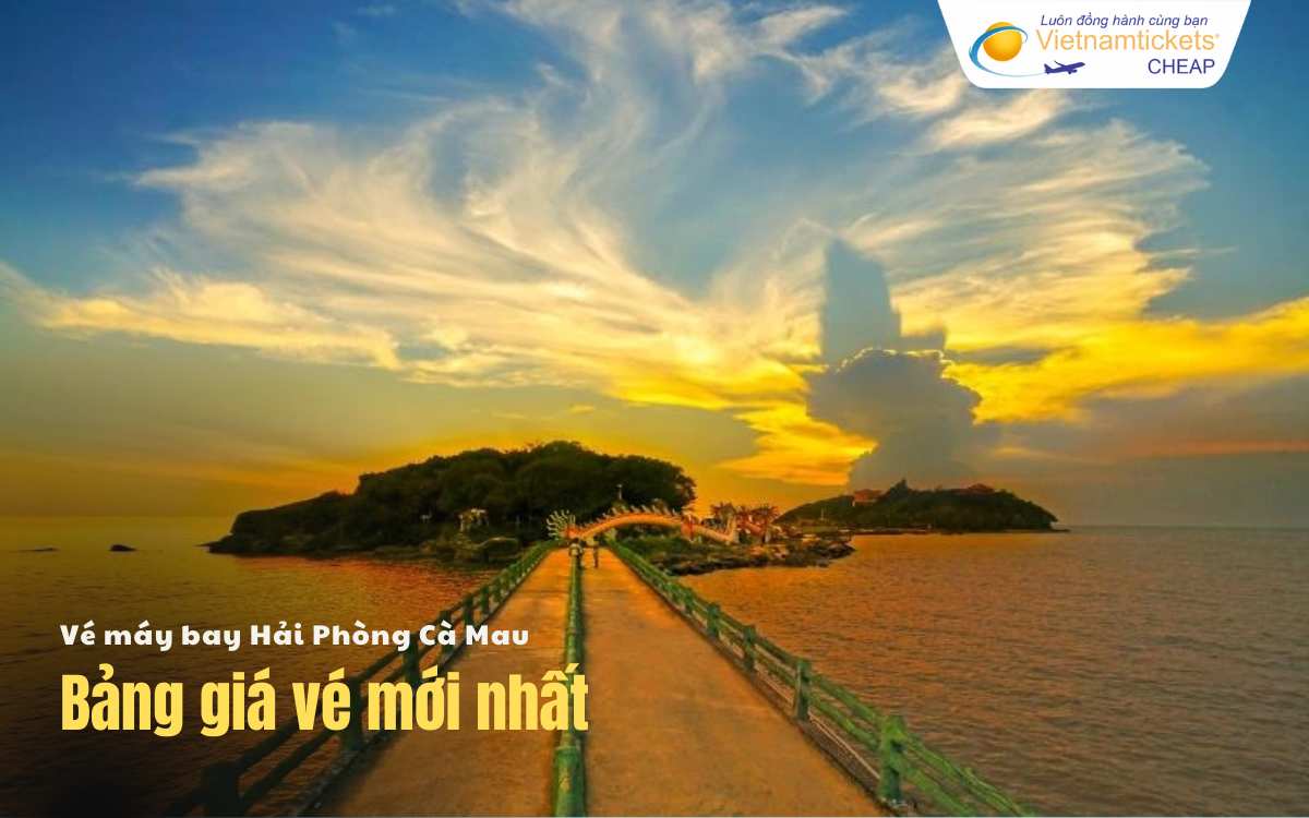 Bảng giá vé máy bay Hải Phòng Cà Mau