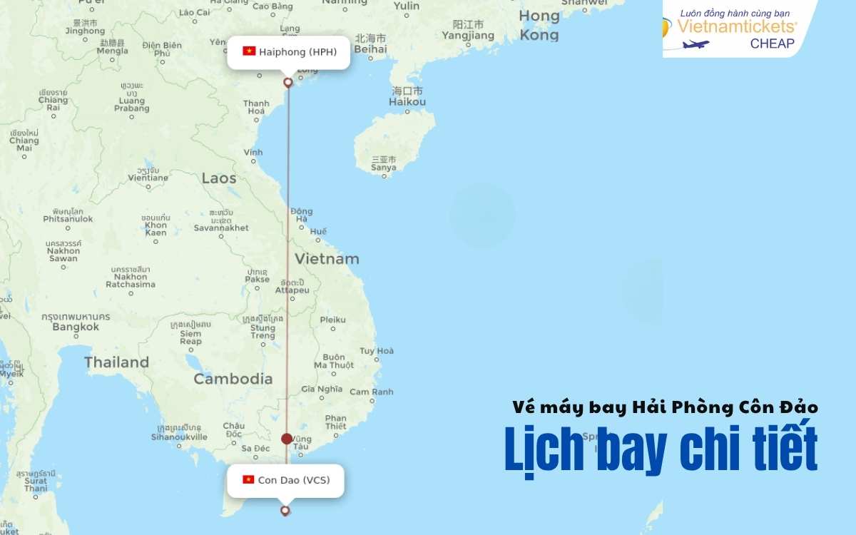 Lịch bay Hải Phòng Côn Đảo