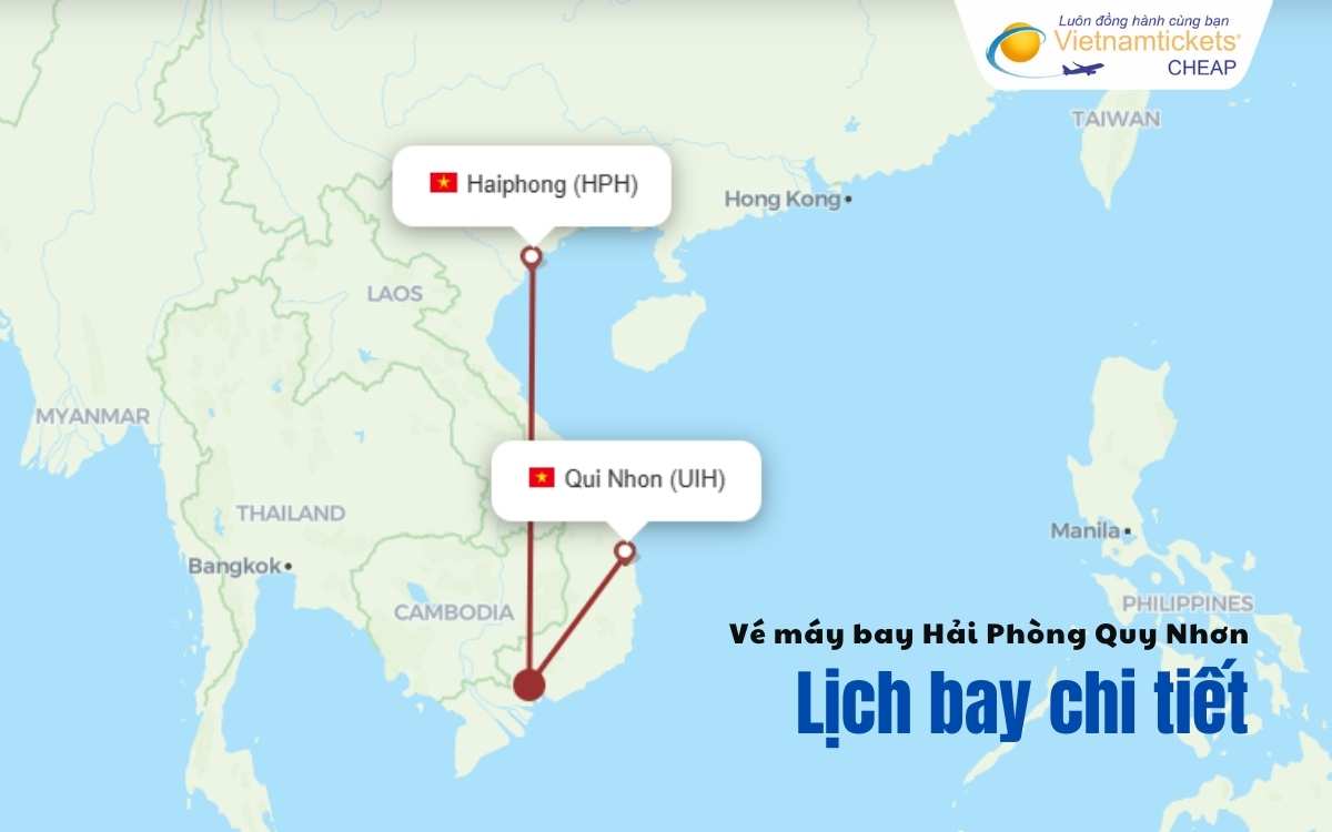 Lịch bay Hải Phòng Quy Nhơn