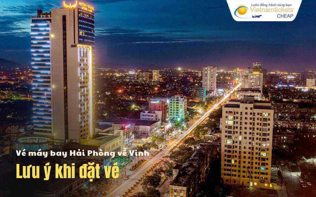 Lưu ý khi đặt vé máy bay Hải Phòng về Vinh