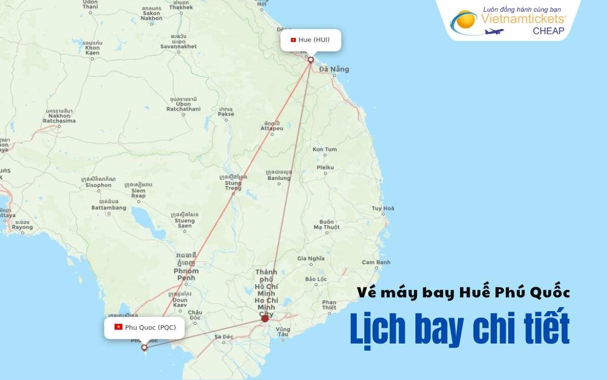Lịch bay Huế Phú Quốc