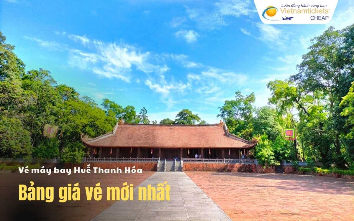 Bảng giá vé máy bay Huế Thanh Hóa