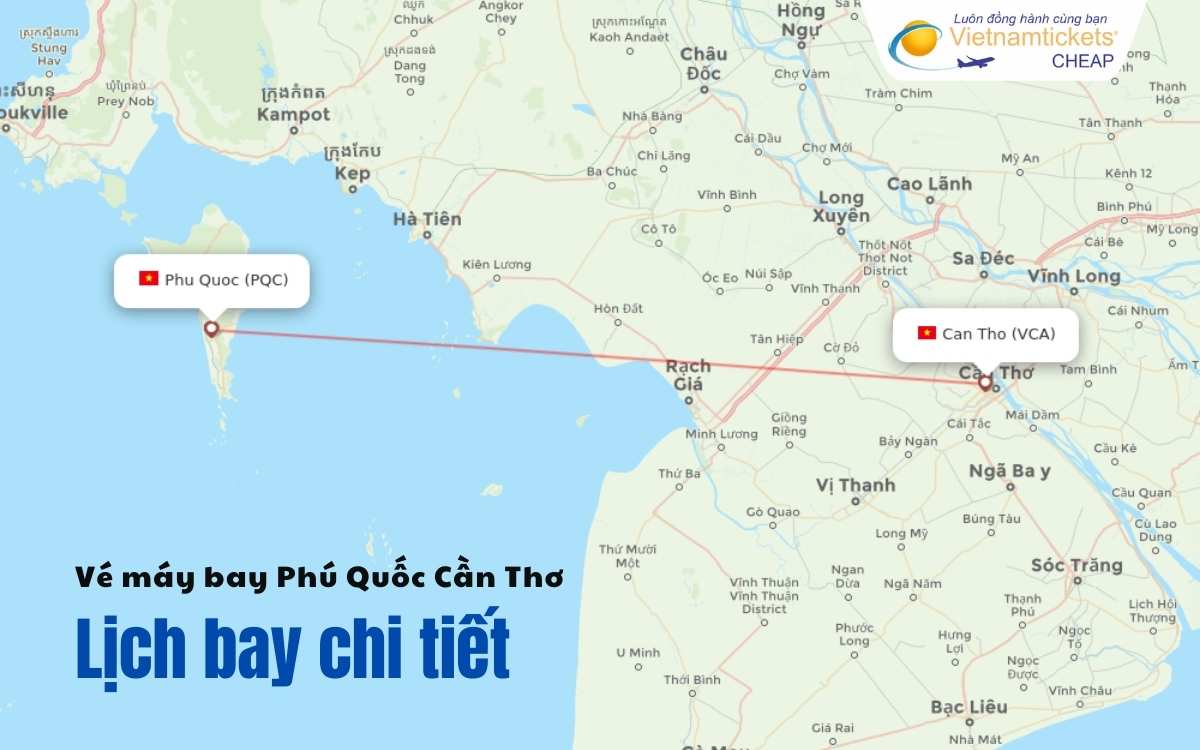 Lịch bay Phú Quốc Cần Thơ
