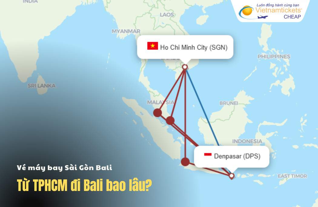 Thời gian bay chặng Sài Gòn Bali