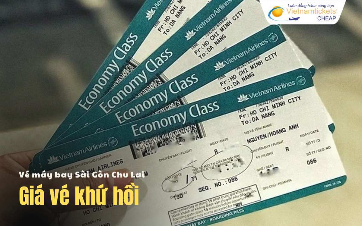 Giá vé máy bay Sài Gòn Chu Lai khứ hồi
