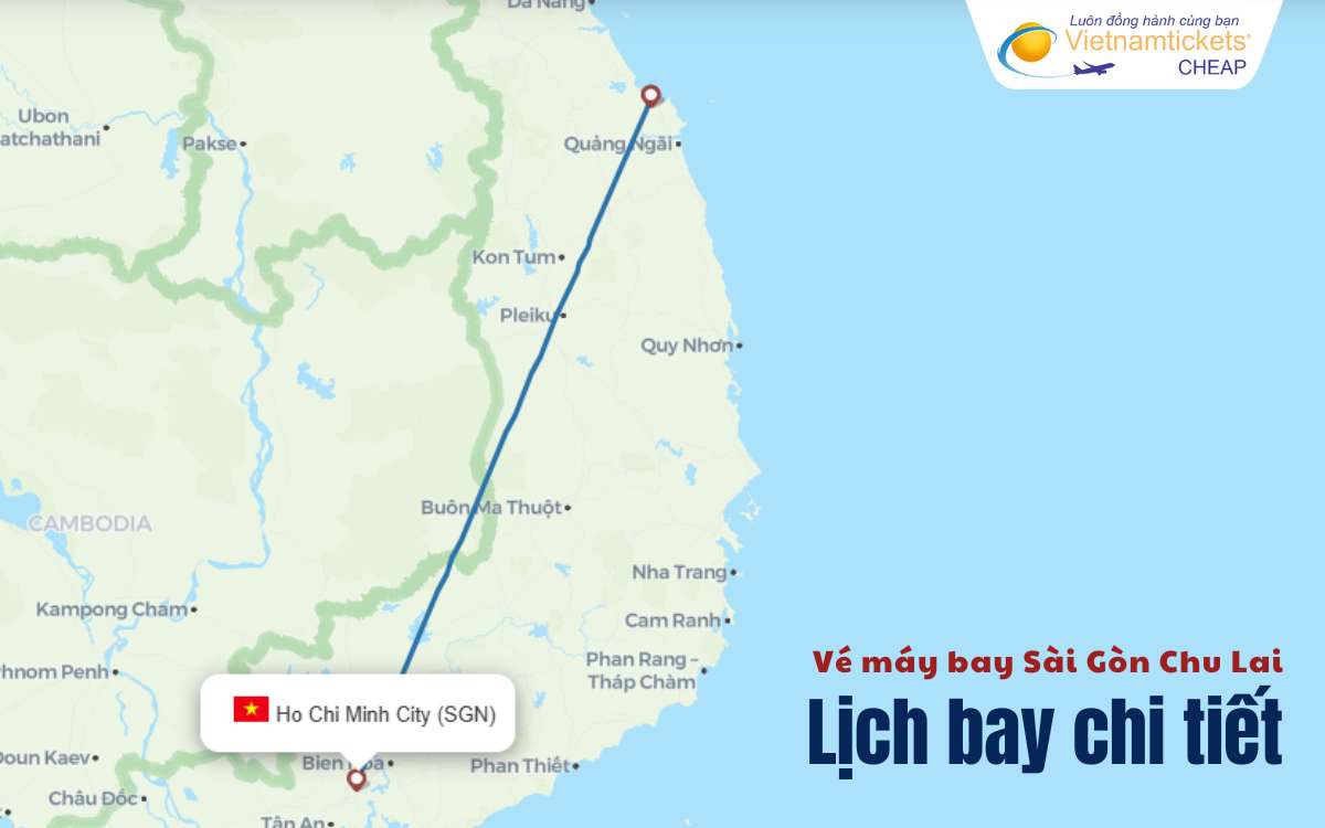 Lịch bay Sài Gòn Chu Lai