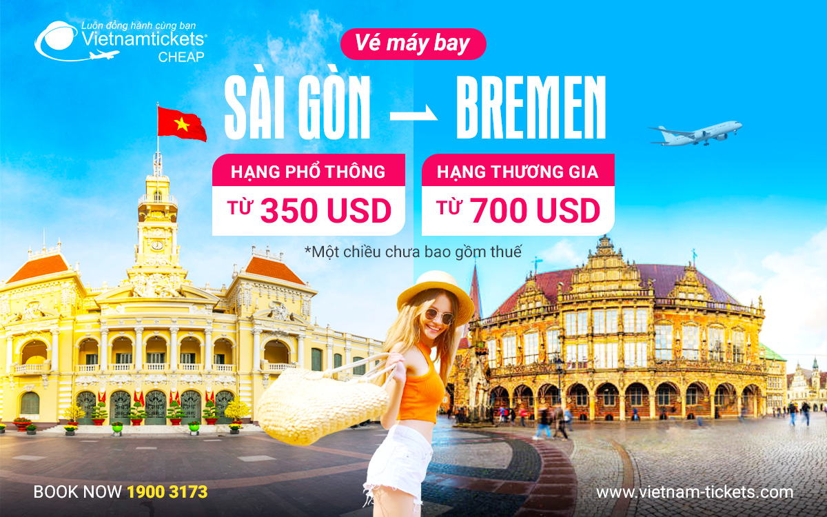 Vé Máy Bay Sài Gòn Đi Bremen