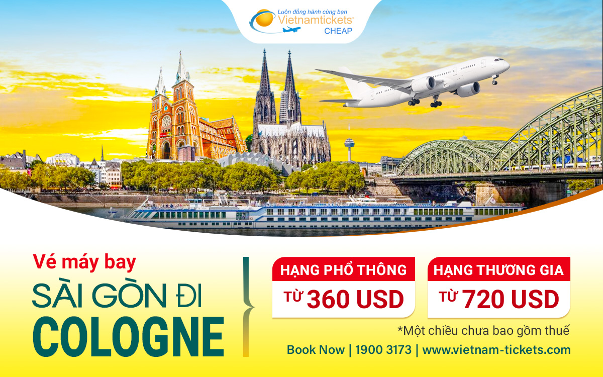 Vé Máy Bay Sài Gòn Đi Cologne